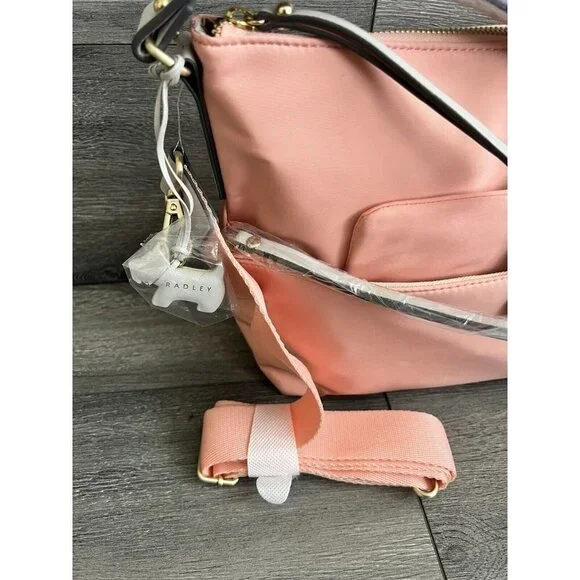 RADLEY London Alpha Road Nylon Medium Zip Top Multiway Melon shoulder bag